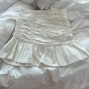 White zara skirt